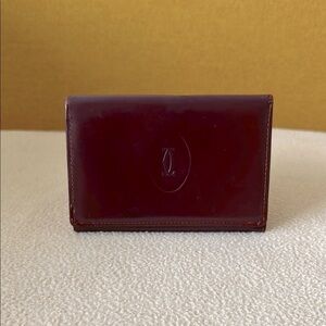 Cartier Bordeaux Leather Card Holder